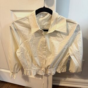Sadie & Sage Size S white blouse
